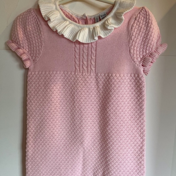 NWT Janie and Jack Sweet Knitted Pink Jumpsuit - Picture 4 of 11